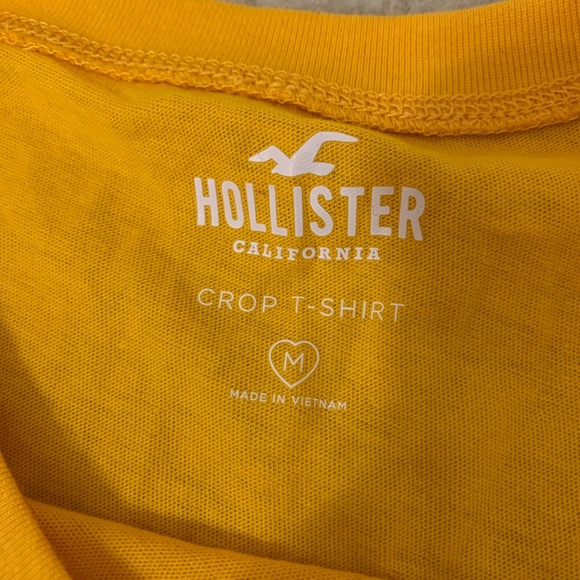 hollister yellow graphic cropped tee - Picture 4 of 4